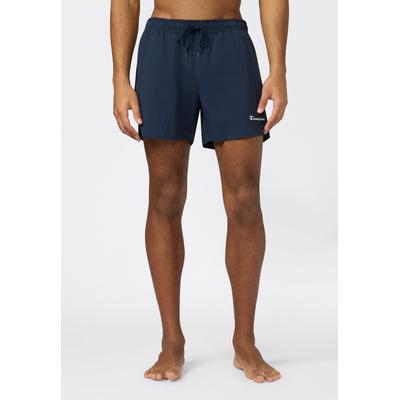 Badeshorts CHAMPION "Beachshort Standard Fit", Herren, Gr. M, N-Gr, blau (nny), Web, Polyamid, Badehosen Badeshorts, schnelltrocknendes Material, aus Polyamid, bequeme Passform