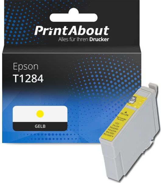 PrintAbout Druckerpatrone kompatibel mit Epson T1284 - Gelb