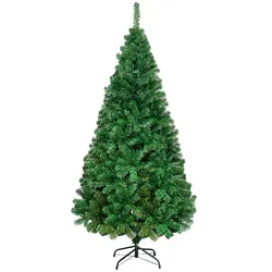 COSTWAY 180 cm künstlicher Weihnachtsbaum mit Metallständer, Weihnachtsbaum-PVC-Nadeln, künstlicher Weihnachtsbaum