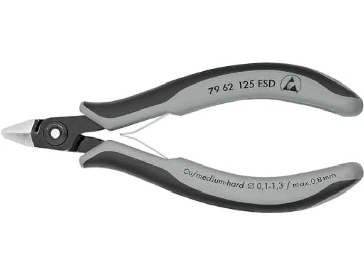 KNIPEX Precisie elektronica-zijsnijtang ESD, 79 62 125 ESD
