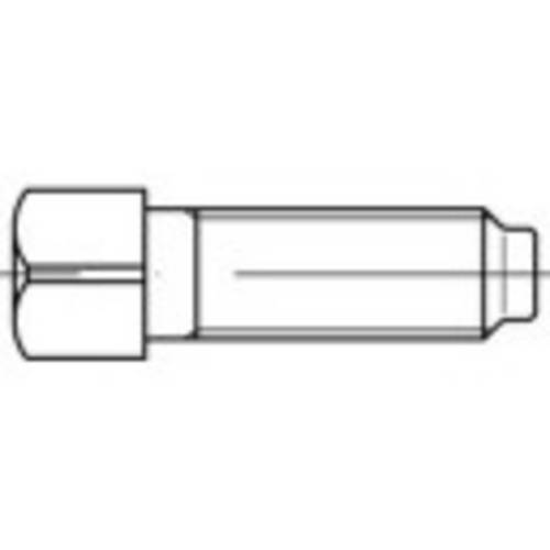 TOOLCRAFT 107942 Vierkantschrauben M6 16mm Vierkant DIN 479 Stahl 100St.