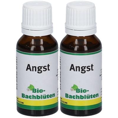 BIO Bachblüten Angst Tropfen f.Hund/Katze/Pferd 2x 2x20 ml Flüssigkeit