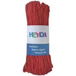 5x Heyda Naturbast 50g-Bündel rot