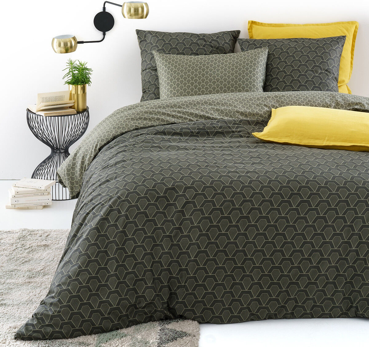 LA REDOUTE INTERIEURS Housse de couette pur satin de coton, Jacob