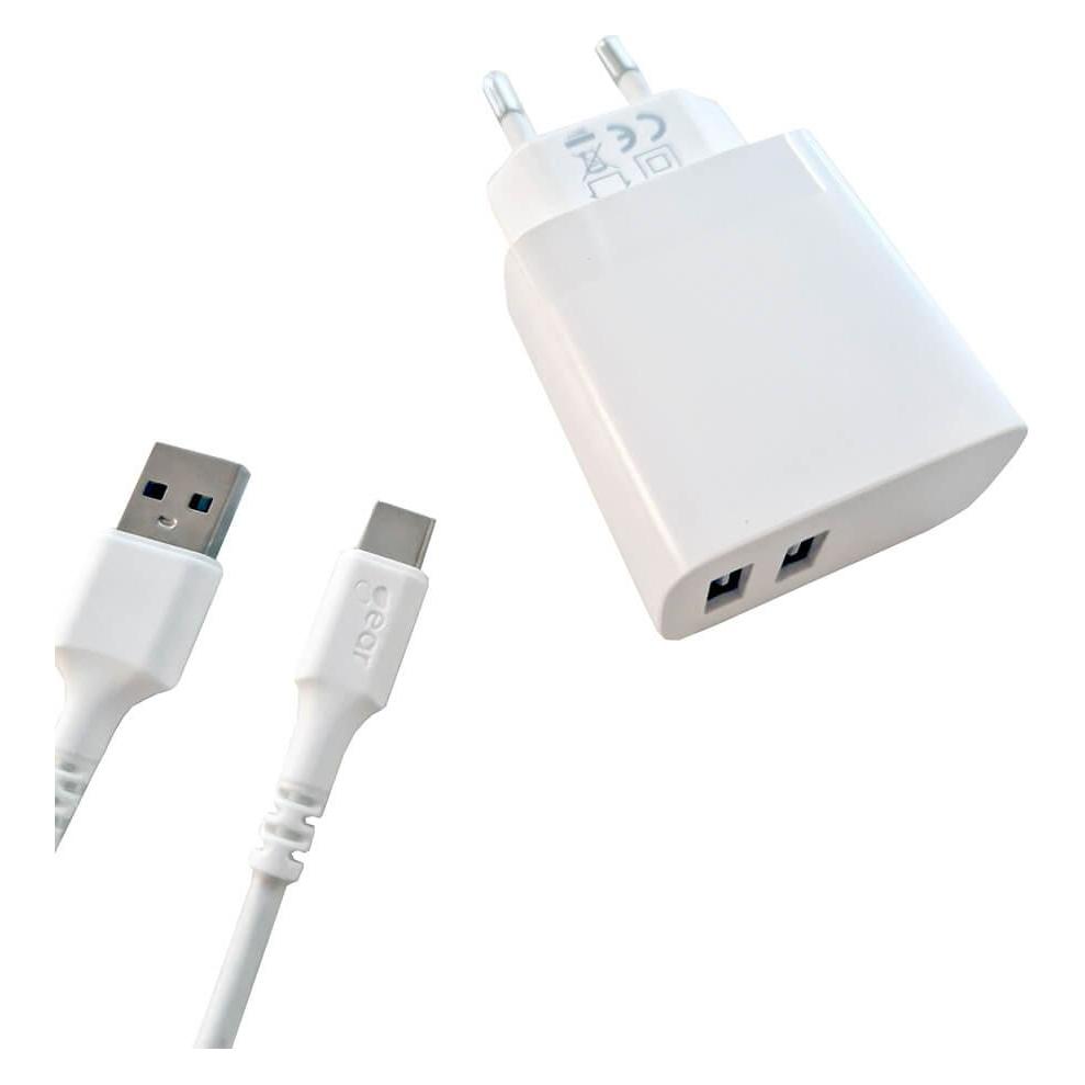 Carl GEAR Charger 220V 2xUSB-A (17 W, 2 Ports) (665130)