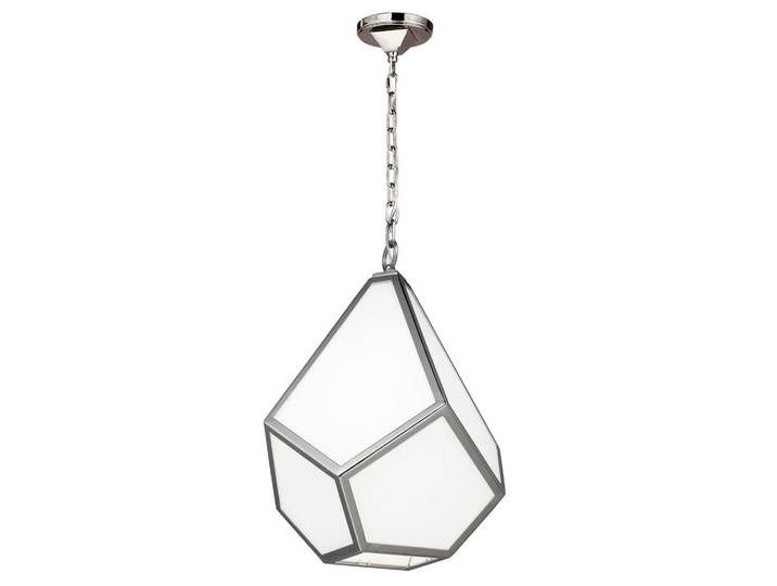 Elstead Lighting Hängeleuchte Diamond, Nickelfarben, Metall, 64.8 cm, RoHS, Lampen & Leuchten, Innenbeleuchtung, Hängeleuchten, Pendelleuchten