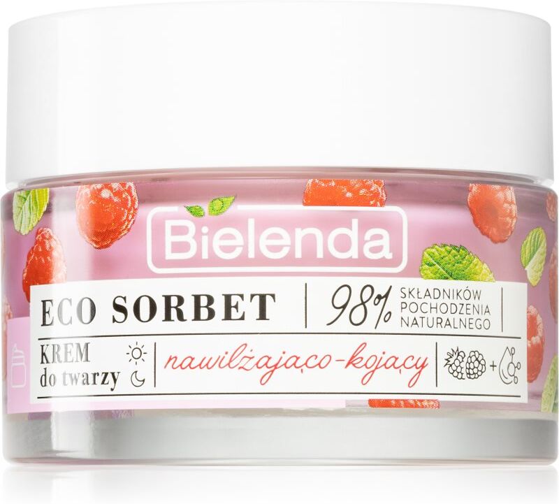 Bielenda Eco Sorbet Raspberry moisturising and soothing cream for the face 50 ml