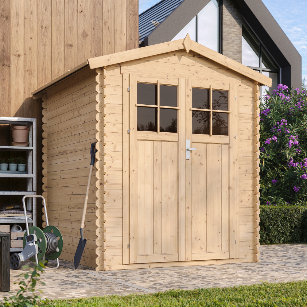 Holzhaus Gartenhaus- B196xL186xH218 cm/ 2,82 m2 - TIMBELA M320F