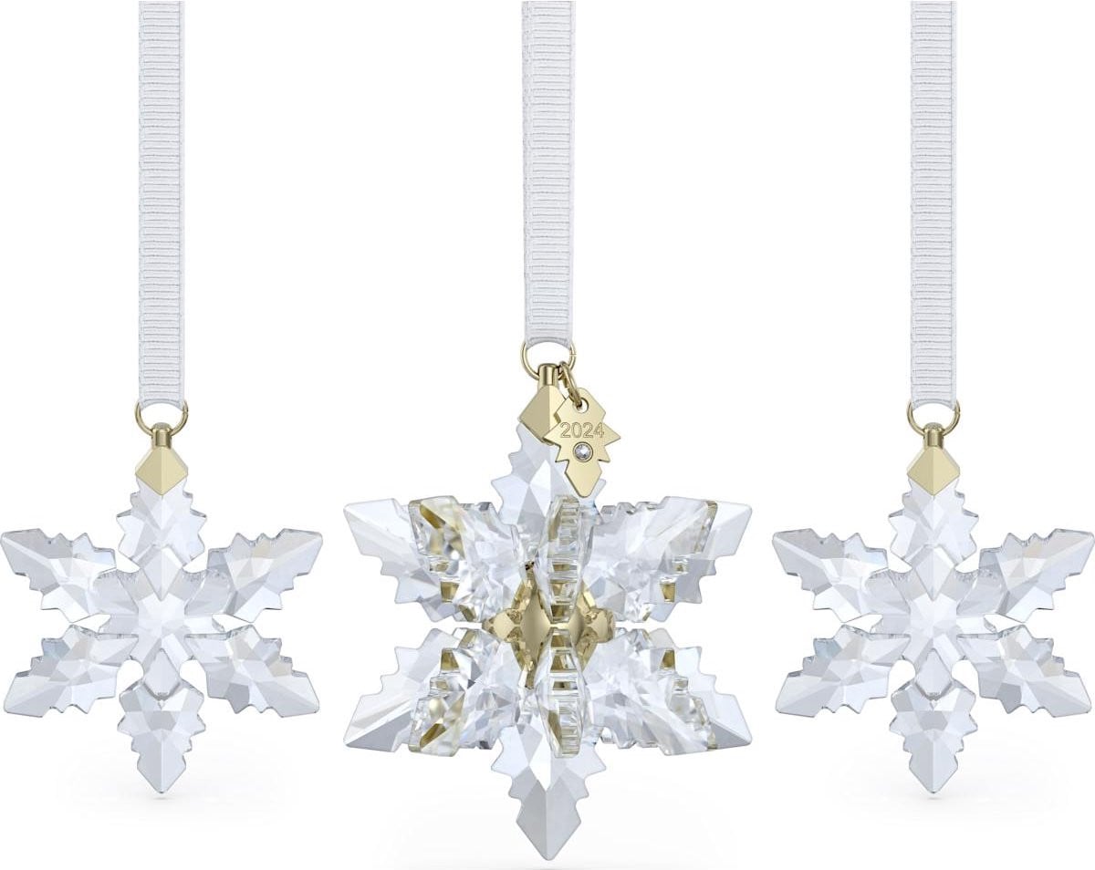 Swarovski Kerststerren Set 2024 3D 5674410 Witte Kerstdecoratie