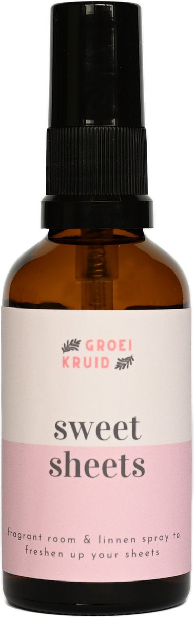 Sweet Sheets Groeikruid Pillow Mist - Kalmerende Room en Linnen Spray voor een frisse, zonnige en bloemige geur