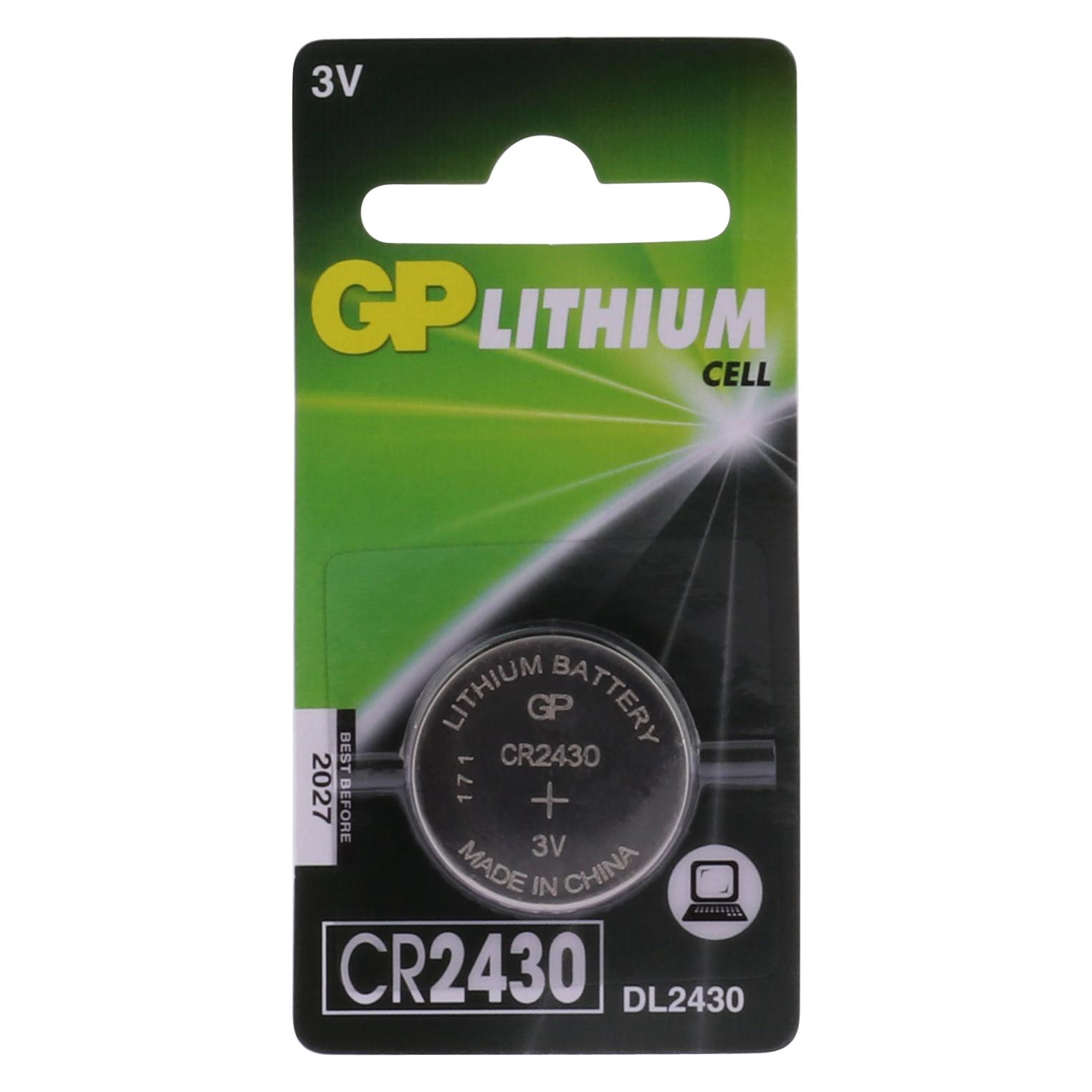 GP Batteries Lithium CR2430 (1 Stk., CR2430, 300 mAh) (060.2430C1)