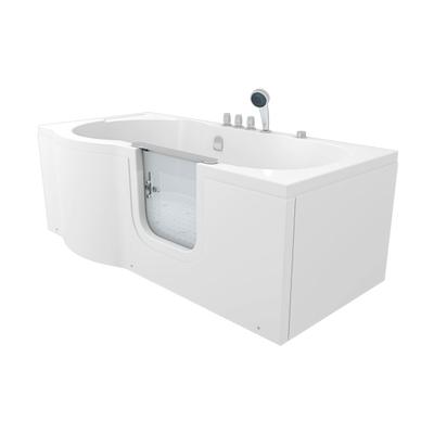 AcquaVapore Seniorenwanne mit Tür Whirlpool S12-TH-AIR-R Badewanne 85x170cm