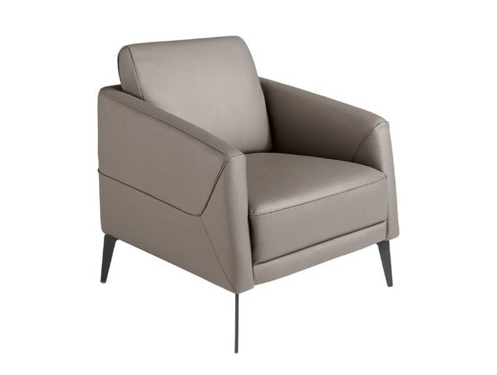 Fauteuil en cuir gris foncé 5134 ANGEL CERDA