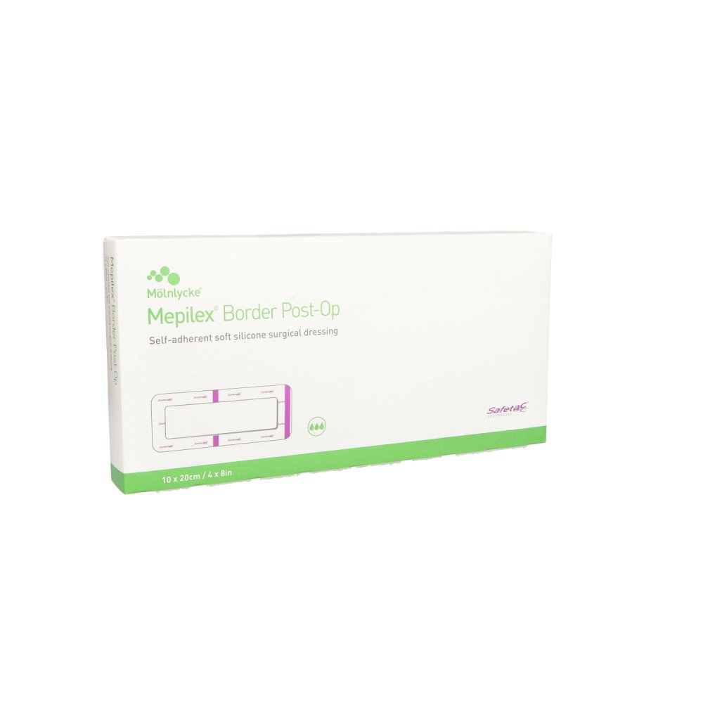 Mölnlycke Health Care GmbH Mepilex Border Post-op Schaumverb.haftend 10x20 cm 11639159