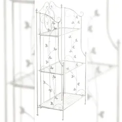 CLP Standregal Reus Metall HBT: 118x58x33 cm antik weiß