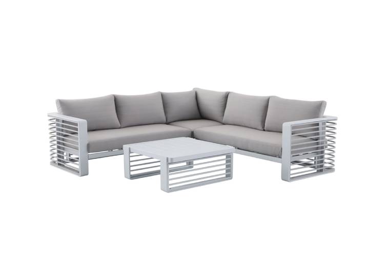 Royal Garden Bellezza Lounge-Set 4-tlg. Aluminium weiß