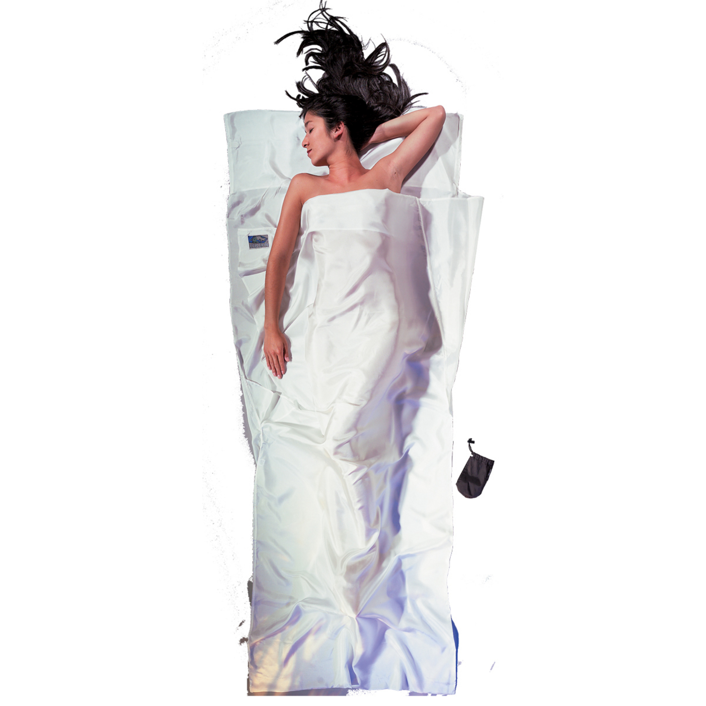 Cocoon TravelSheet Silk Schlafsack Hüttenschlafsäcke & Inlets weiss Größe max. 210cm Camping Hautfreundlich