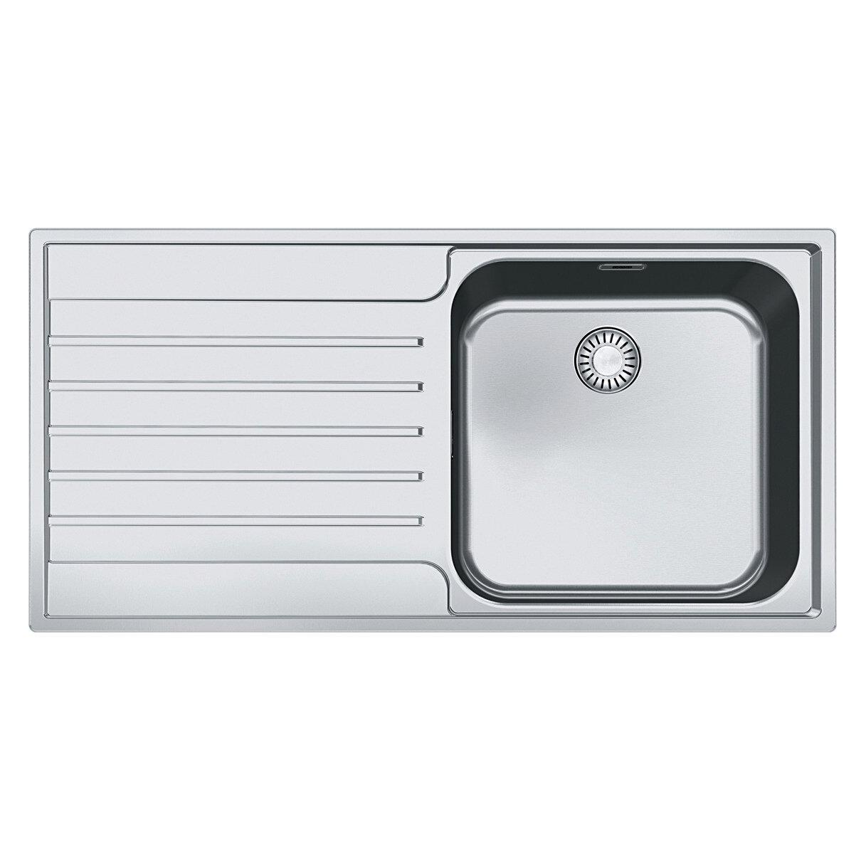 Franke Argos AGX 611 100 Edelstahl 101.0671.674 (Einbauspüle, 51 cm, 100 cm) (101.0671.674)