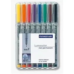 Staedtler 316 WP8 Marker 1 Stück(e) Schwarz, Blau, Braun, Grün, Orange, Rot, Violett, Gelb