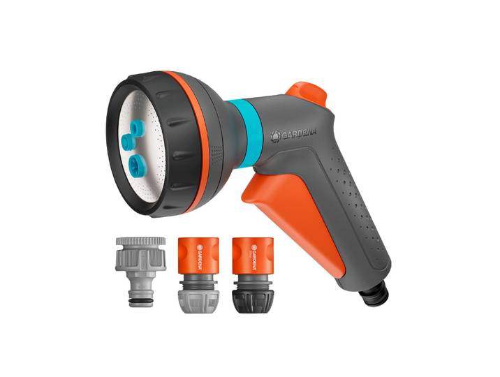 Bewässerungsbrause GARDENA Classic Multi-B Starter-Set , orange (grau, orange), Gartenbrausen, Bewässerungsbrause, Klassisches Multi-B Starter-Set