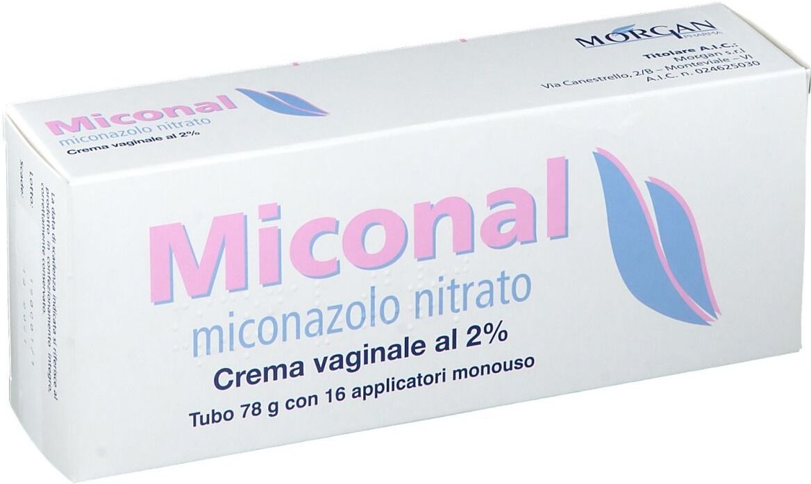 MORGAN Srl Miconal, Crema Vaginale 2% 78 g + 16 Applicatori