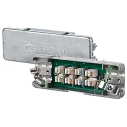 BTR 130863-E - Cat.7 Kabelverbinder, vollgeschirmtes Metallgeh.