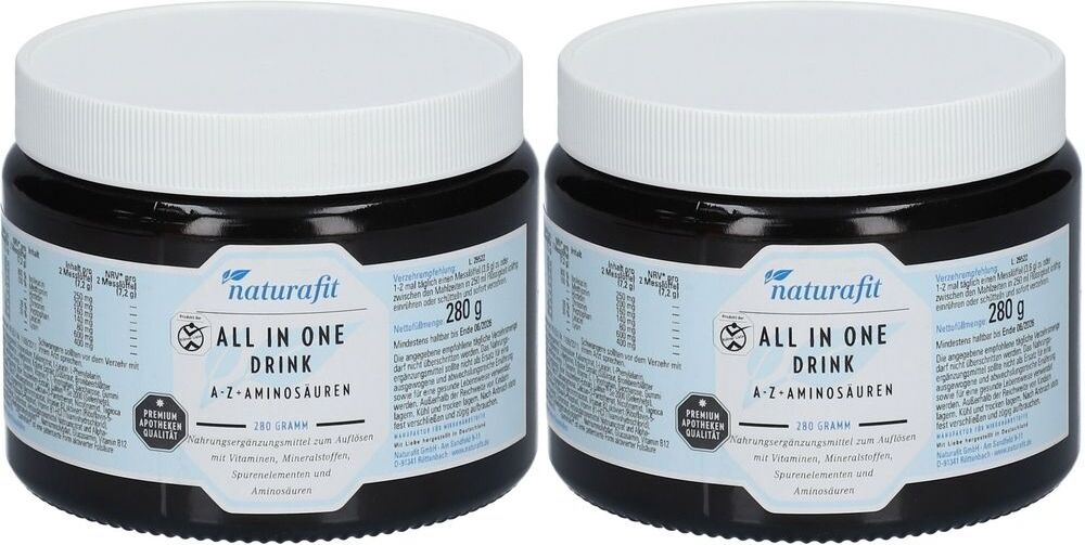Naturafit All in One Drink A-Z+Aminosäuren Pulver 2x 2x280 g