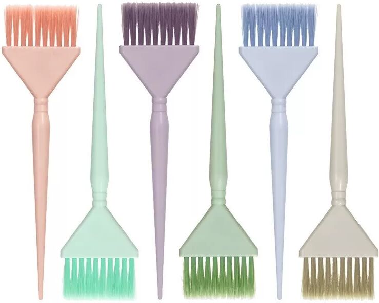 INF Peigne à queue pour coloration capillaire - Outil de coloration capillaire professionnel pour salon chameau