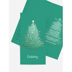 Weihnachtseinladung geschäftlich selbst gestalten mit Spruch und Fotos im Onlinedesigner bei Meine-Kartenmanufaktur.de