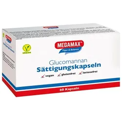 MEGAMAX Sättigungskapseln Glucomannan 53 g