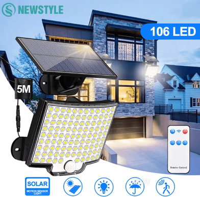Inspire Essentials UltraBeam Solar Motion Flood Light With Remote Control g