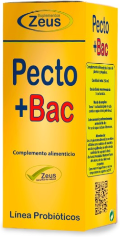 Suplementos Zeus Pecto+Bac 250 ml + 1 Sachet