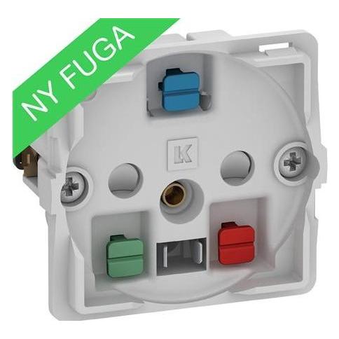 LK FUGA-Steckdose 2-polig mit Erde 1 Modul, ohne Abdeckung. (501D0011)