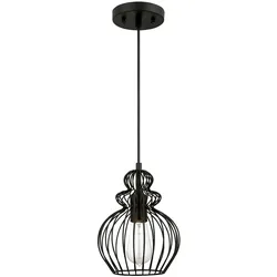 Westinghouse Pendelleuchte Käfig Mattschwarz mit 1 Lampe