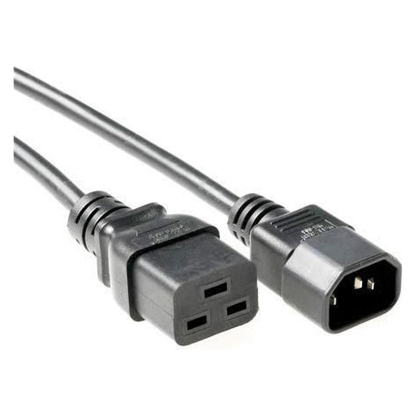 MicroConnect Power Cord C19-C14 3m Black (3 m) (PE0191430)