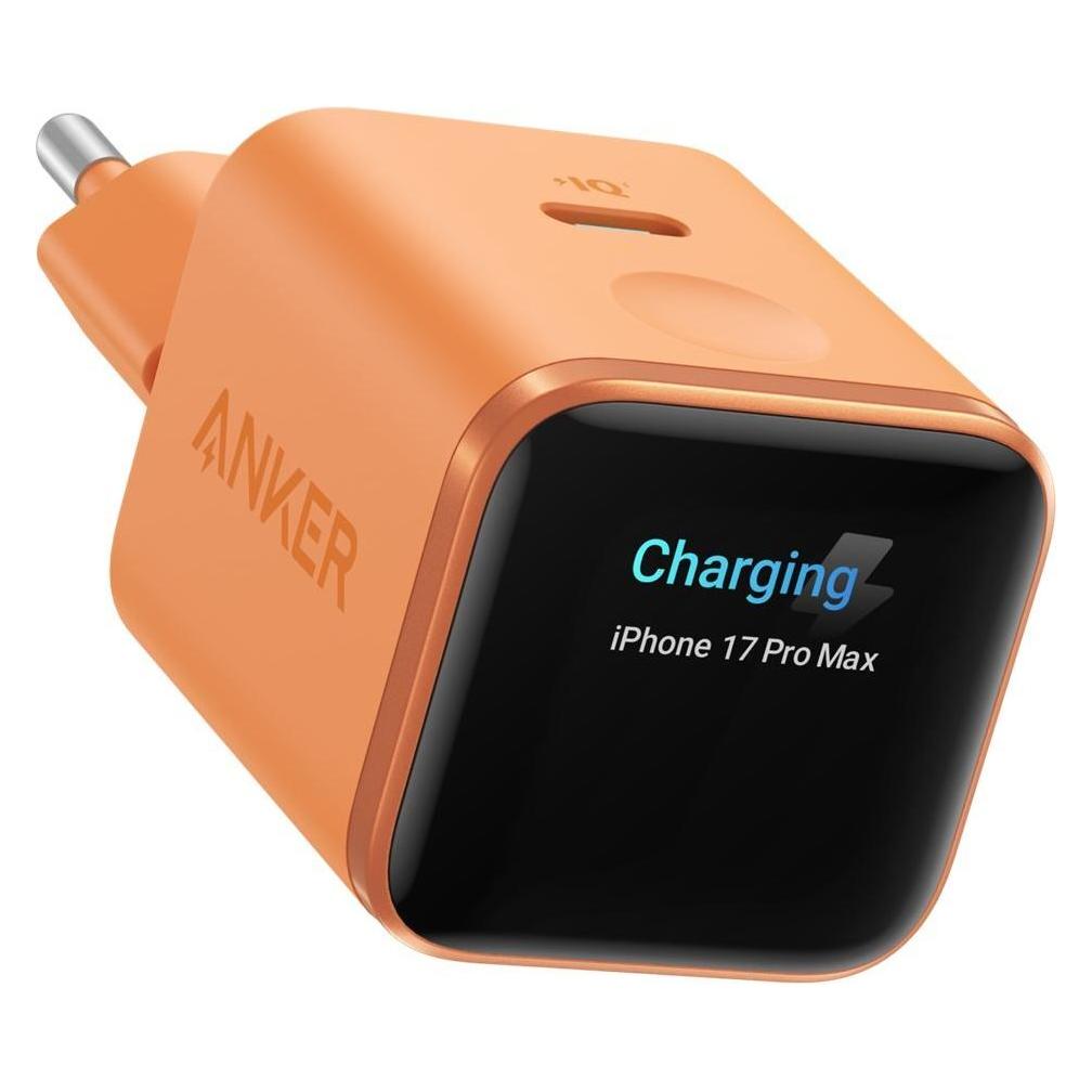 Anker Nano GaN Smart Display Charger (45 W, 1 Port) (A121DGO1)