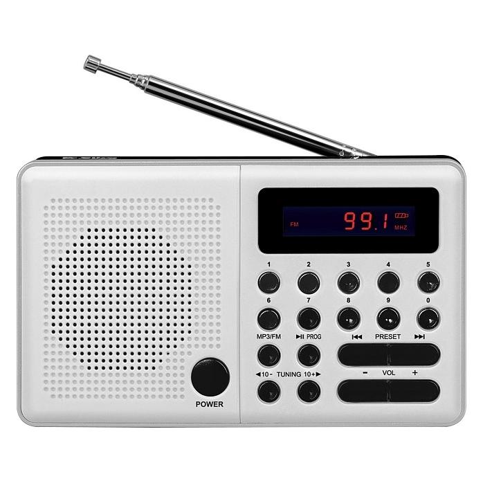 Elta Radio Pliszka USB, FM white (FM) (5907727028148)