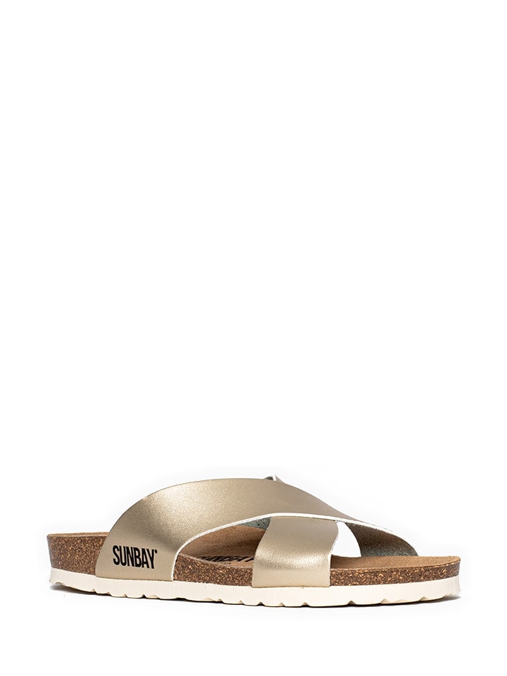 Sunbay Pantoletten "Rita" in Gold - 37