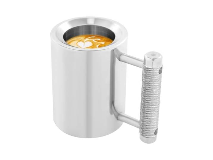 DunleyMin 8kg Edelstahlbecher 300ml Hantel-Schwerer Beche mit Handle, Kurzhantel-Kaffeetasse Fitness-Trinkflasche für Fitnessstudios, Büros, Wohnzimmer