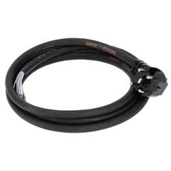 XAVAX hama 00220798 Geräteanschlusskabel mit gewinkeltem Starkstromstecker, für Herd etc., 2 m