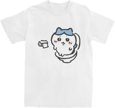 Multisell Products Hub Summer Fashion Chiikawa Toilet Time T Shirt For Men, Oversized Women Comfortable Tee 1 xxxl