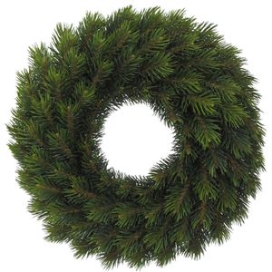 Creativ-green Weihnachtskranz 3016729-00, 87 Triebe, Ø 38 cm, Tannenzweige aus Kunststoff