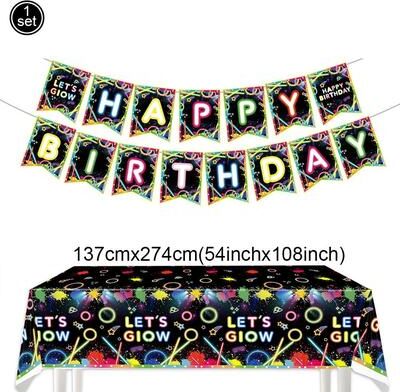 Uplift Picks Neon Party Fedora Hats Glow Bright Under UV Blacklight Party Celebrations 1 Set