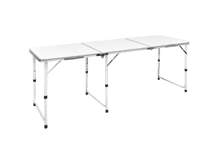 vidaXL Campingtisch zusammenklappbar höhenverstellbar Aluminium 180 x 60 cm