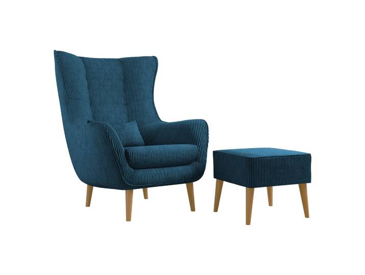 SESSEL Estjano Cord mit Fußbank