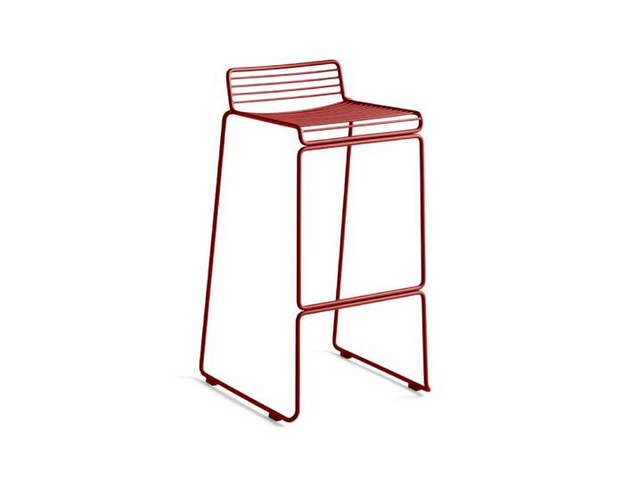 HAY Hee High Barstuhl 75 cm Rust