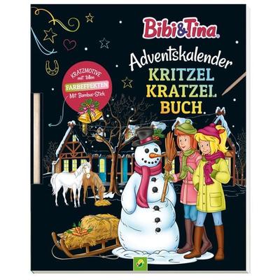 Bibi & Tina Adventskalender Kritzel-Kratzel Buch, Taschenbuch von Nicole Lindenroth,Schwager & Steinlein, Schwager & Steinlein, 978-3-8499-2960-2