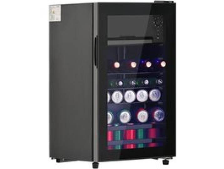 Réfrigérateur mini-bar 76L avec compresseur - Éclairage LED silencieux et économe en énergie - Organisation modulable