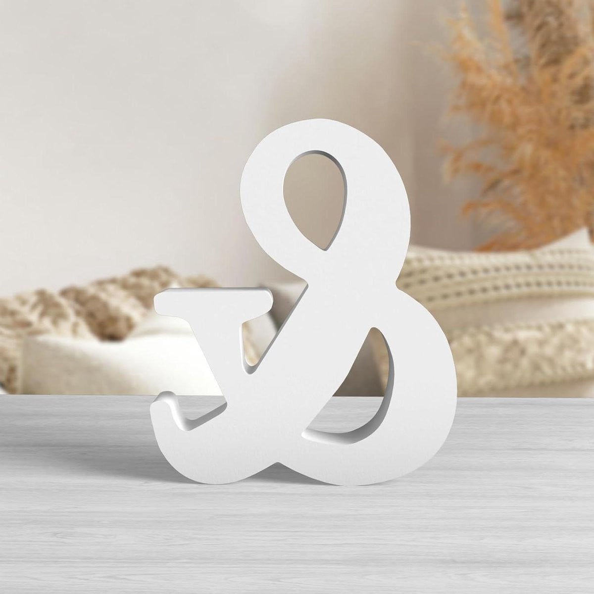 Houten Letters Decoratieve Alfabet Muurdecoratie Wit 15,5 cm