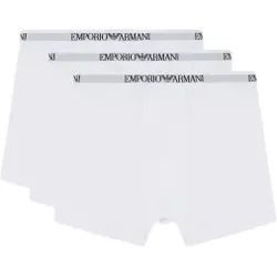 Emporio Armani für Herren. EM005064_AF24322 Set 3 Boxershorts Bot weiß (L), Heimtextilien, Baumwolle